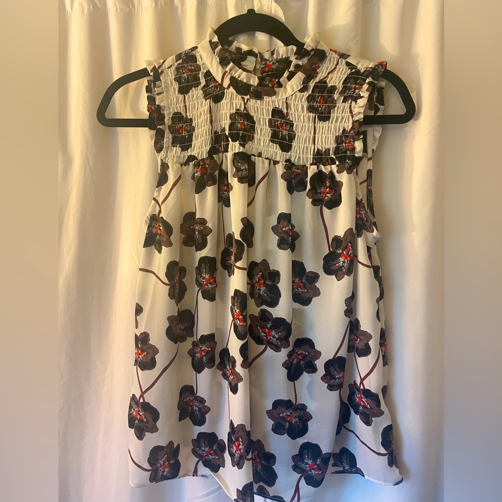 Floral Smocked Blouse